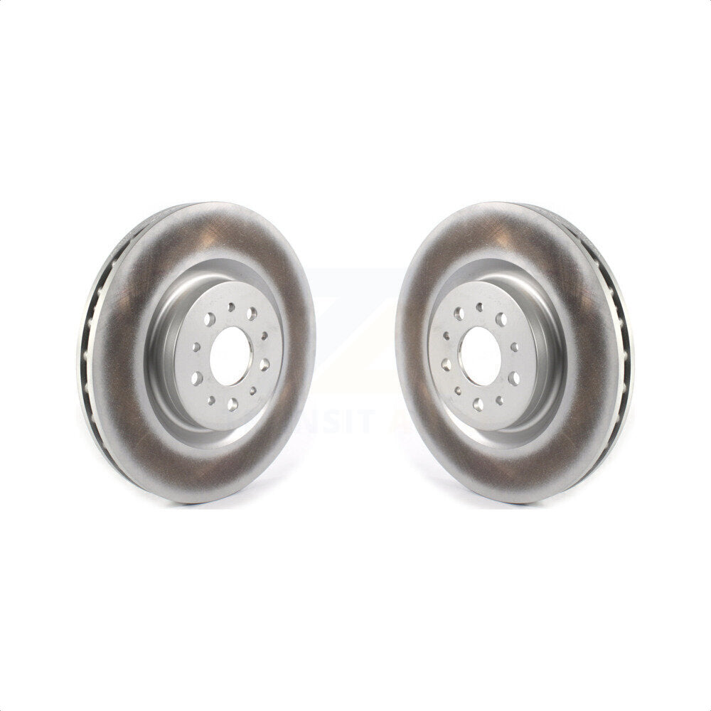 Front Coated Disc Brake Rotors Pair For 2015-2022 Ram ProMaster City KG-101318