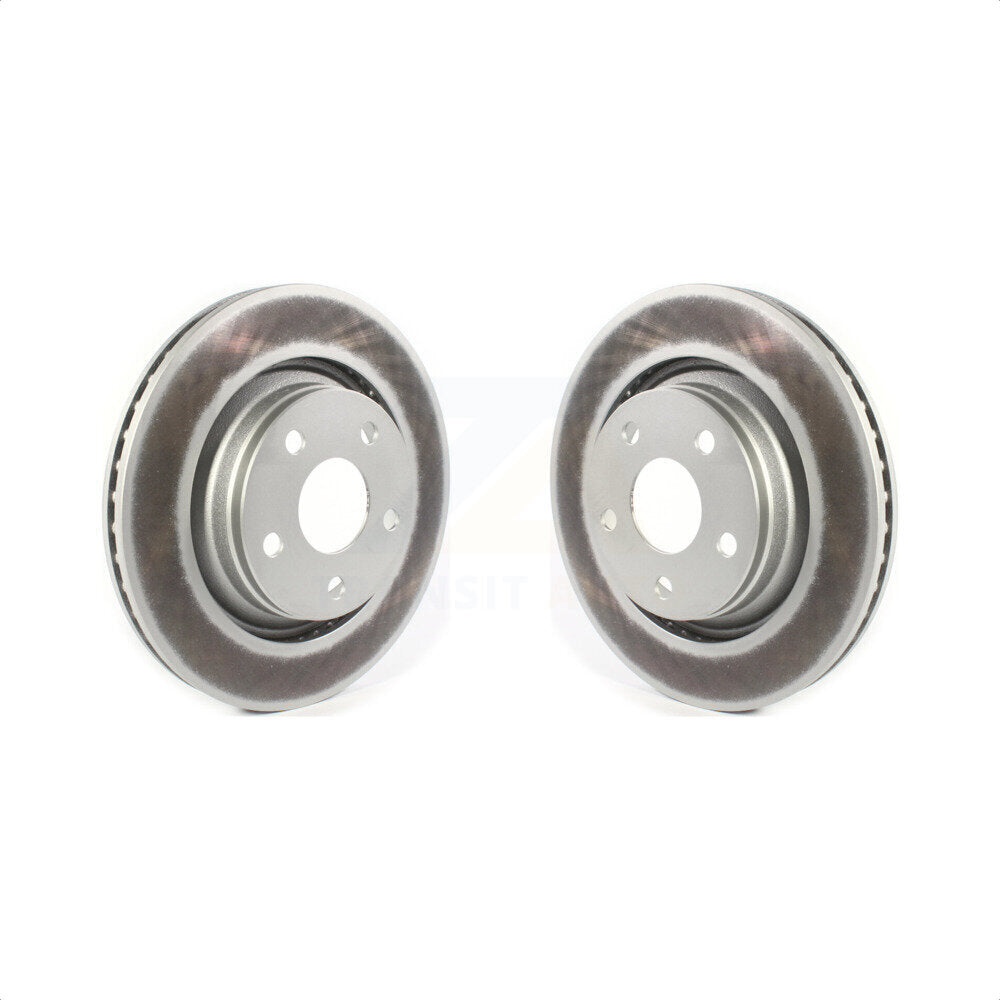 Front Coated Disc Brake Rotors Pair For Jeep Wrangler JK With 332mm Diameter Rotor KG-101319