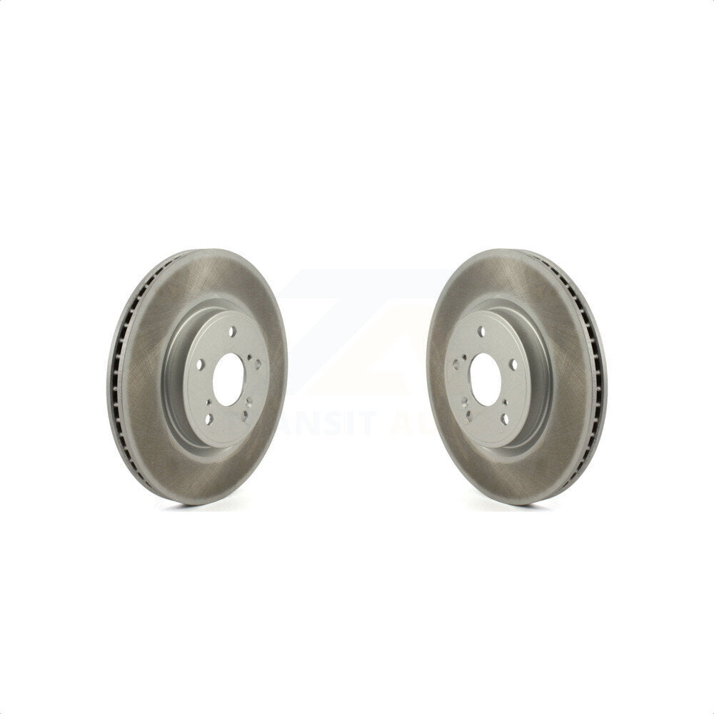 Front Coated Disc Brake Rotors Pair For Honda CR-V Accord Acura Civic Integra KG-101336