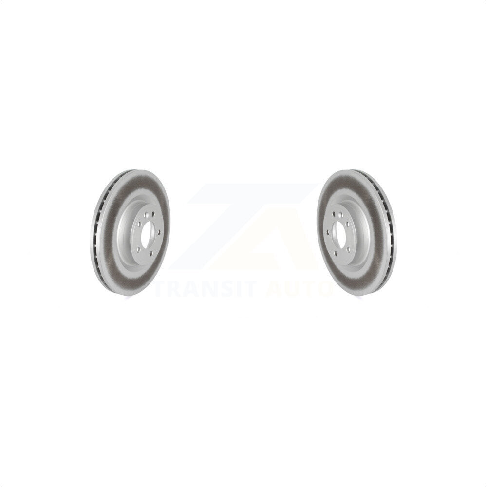 Front Coated Disc Brake Rotors Pair For Land Rover Range Sport Discovery KG-101340