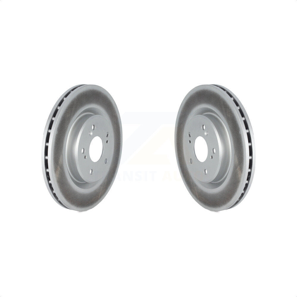 Front Coated Disc Brake Rotors Pair For 2019-2022 Acura RDX KG-101343