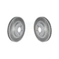 Front Coated Disc Brake Rotors Pair For Subaru Crosstrek Impreza KG-101344