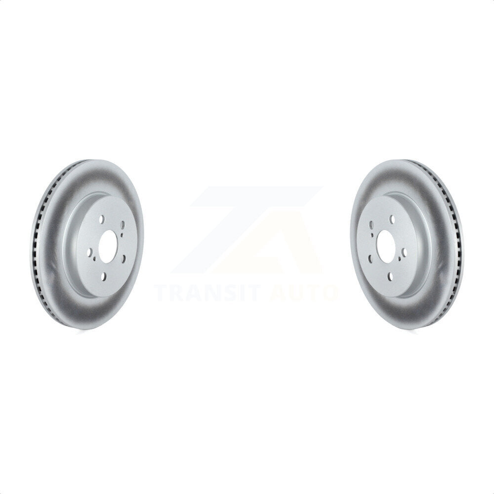 Front Coated Disc Brake Rotors Pair For Toyota Corolla Prius Prime KG-101346