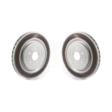 Rear Coated Disc Brake Rotors Pair For Chevrolet Camaro Cadillac CTS KG-101349