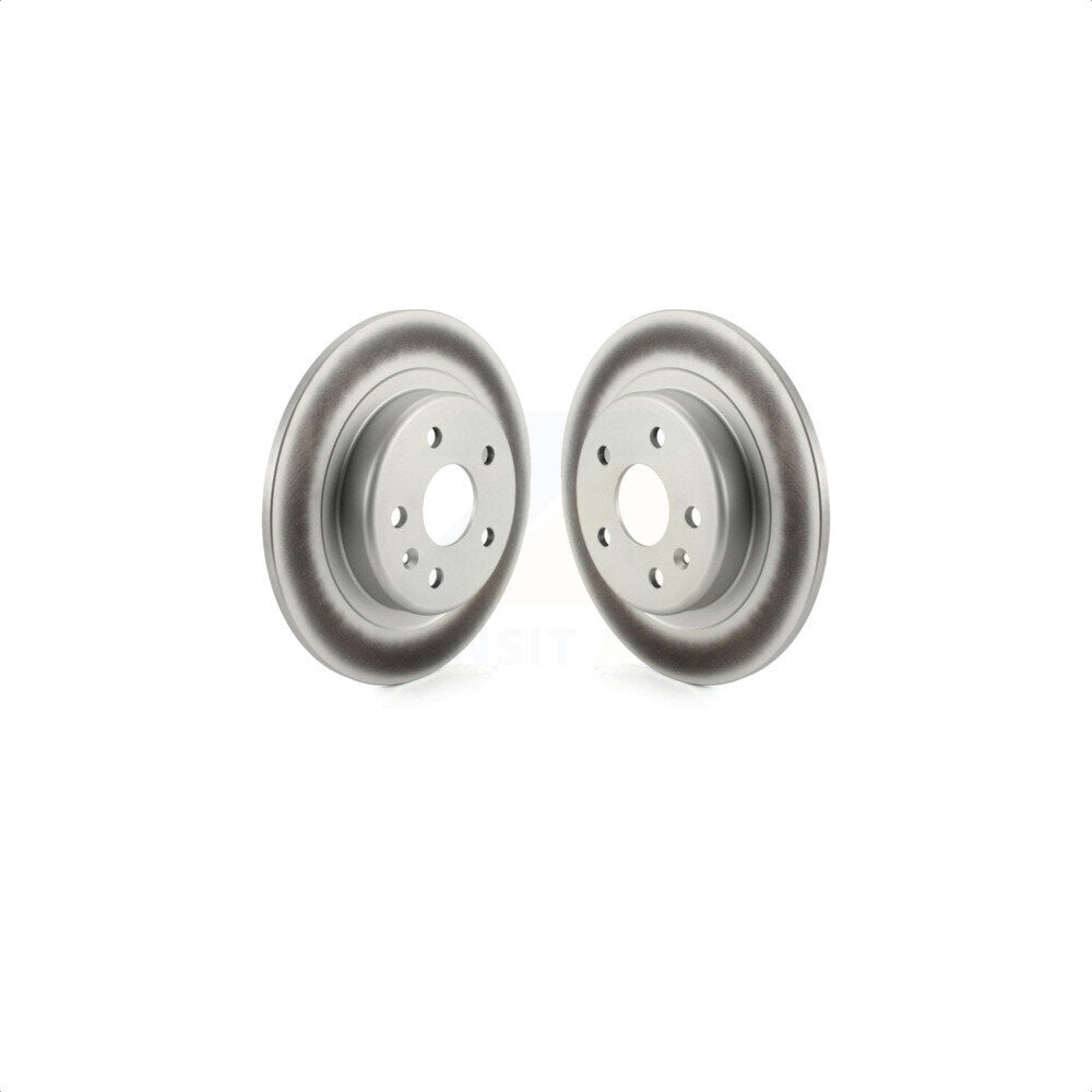 Rear Coated Disc Brake Rotors Pair For 2019-2020 Buick Envision With 315mm Diameter Rotor KG-101351