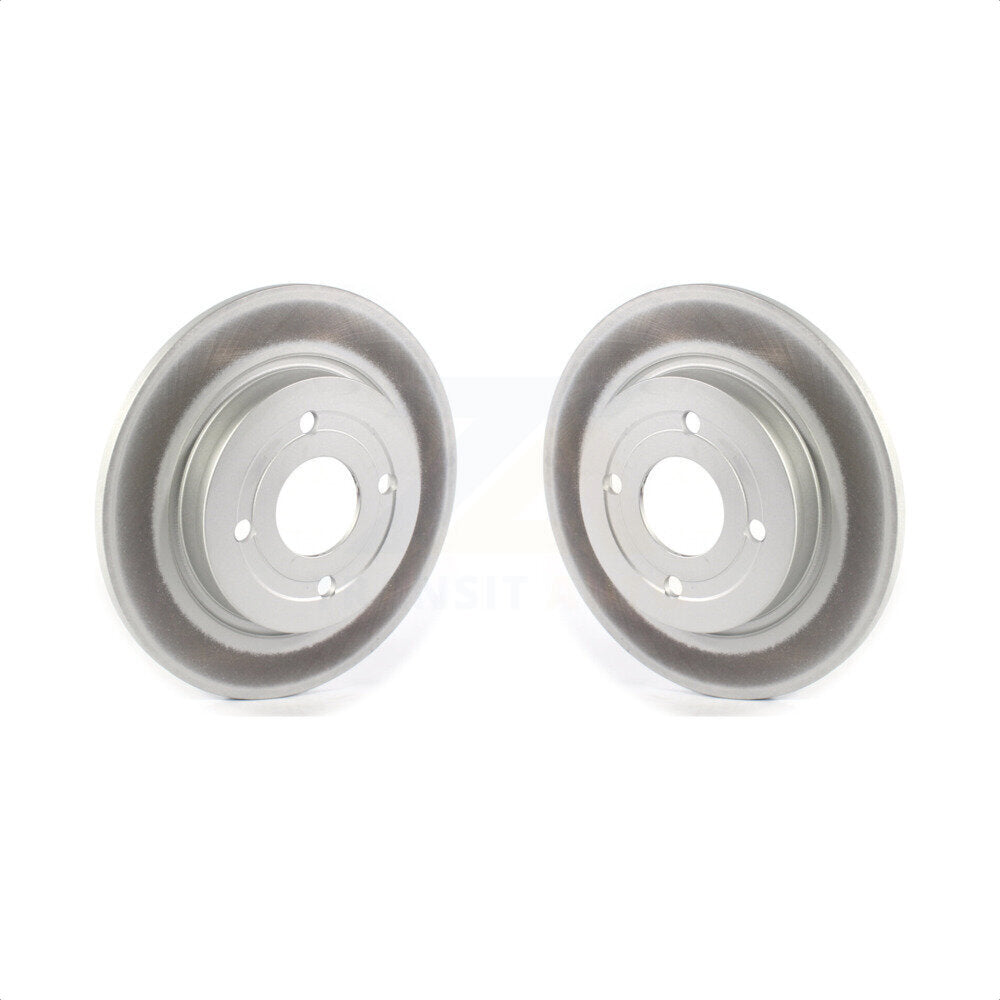 Rear Coated Disc Brake Rotors Pair For 2018-2022 Ford EcoSport AWD KG-101356