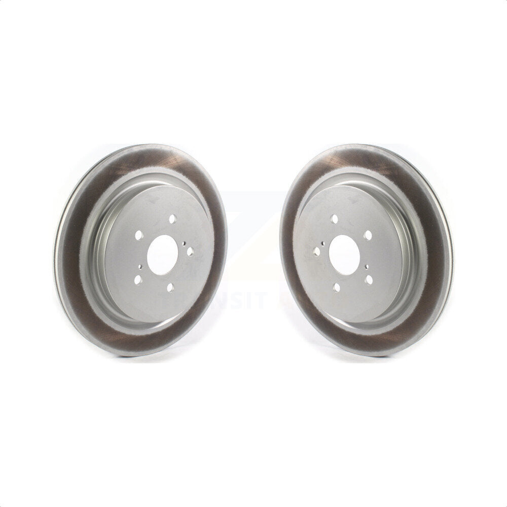 Rear Coated Disc Brake Rotors Pair For Lexus RX350 RX450h RX350L RX450hL KG-101365