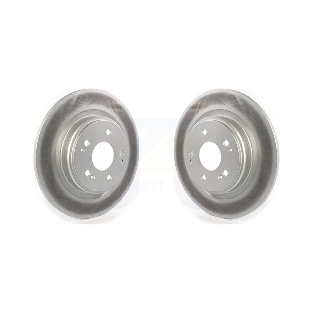 Rear Coated Disc Brake Rotors Pair For 2017-2020 Acura MDX KG-101368