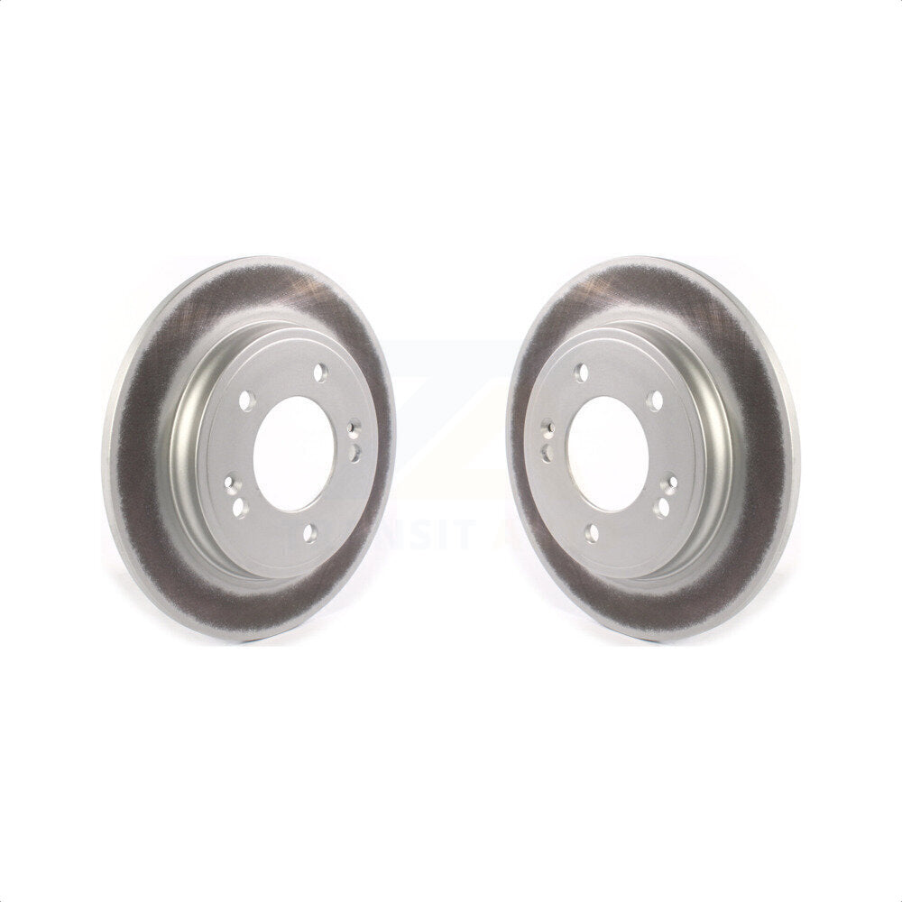 Rear Coated Disc Brake Rotors Pair For Hyundai Elantra Kia Niro Ioniq Forte Veloster KG-101371