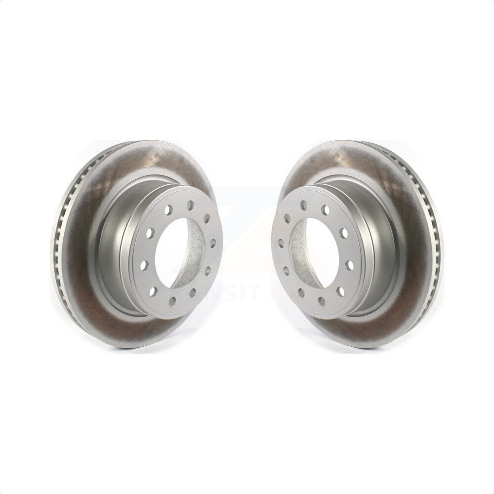 Front Coated Disc Brake Rotors Pair For Ram 5500 Dodge Sterling Truck 4500 Bullet 45 55 KG-101390