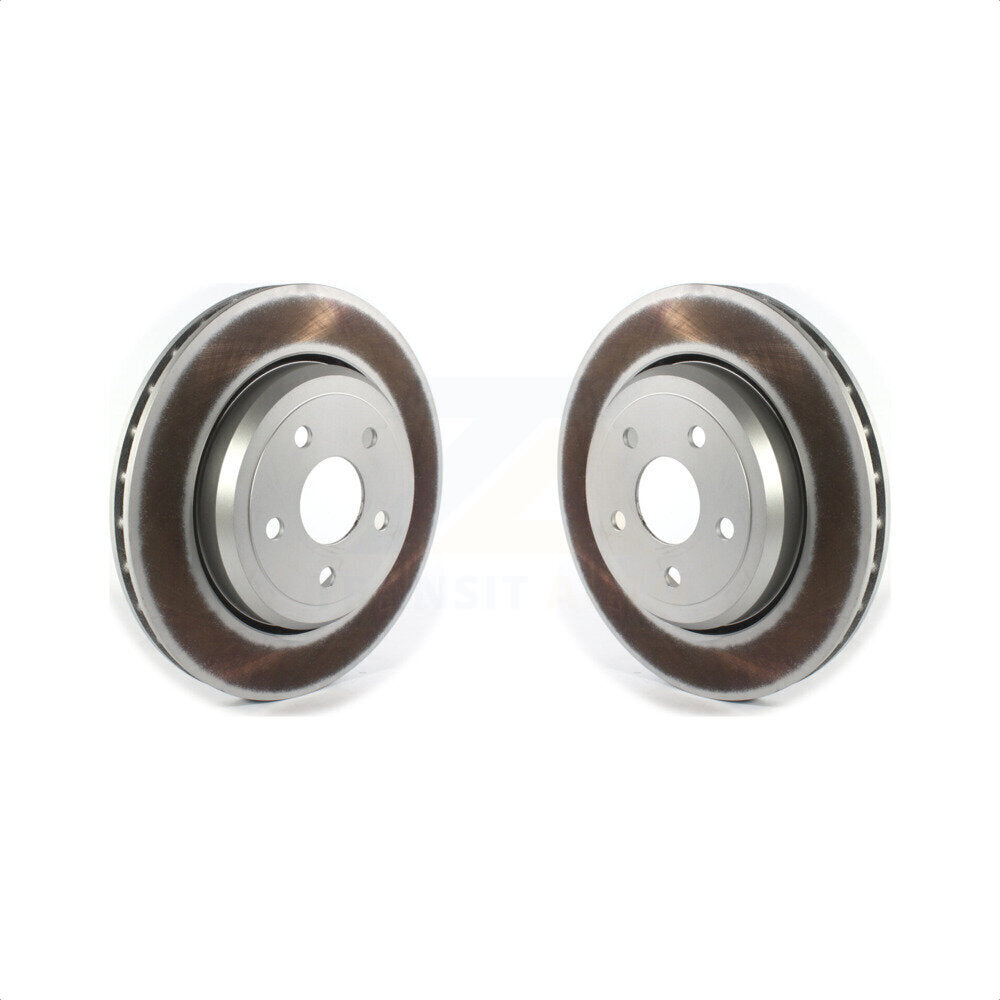 Rear Coated Disc Brake Rotors Pair For Jeep Grand Cherokee Dodge Durango KG-101394