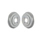 Rear Coated Brake Drums Pair For Honda Civic Fit Insight KG-101418