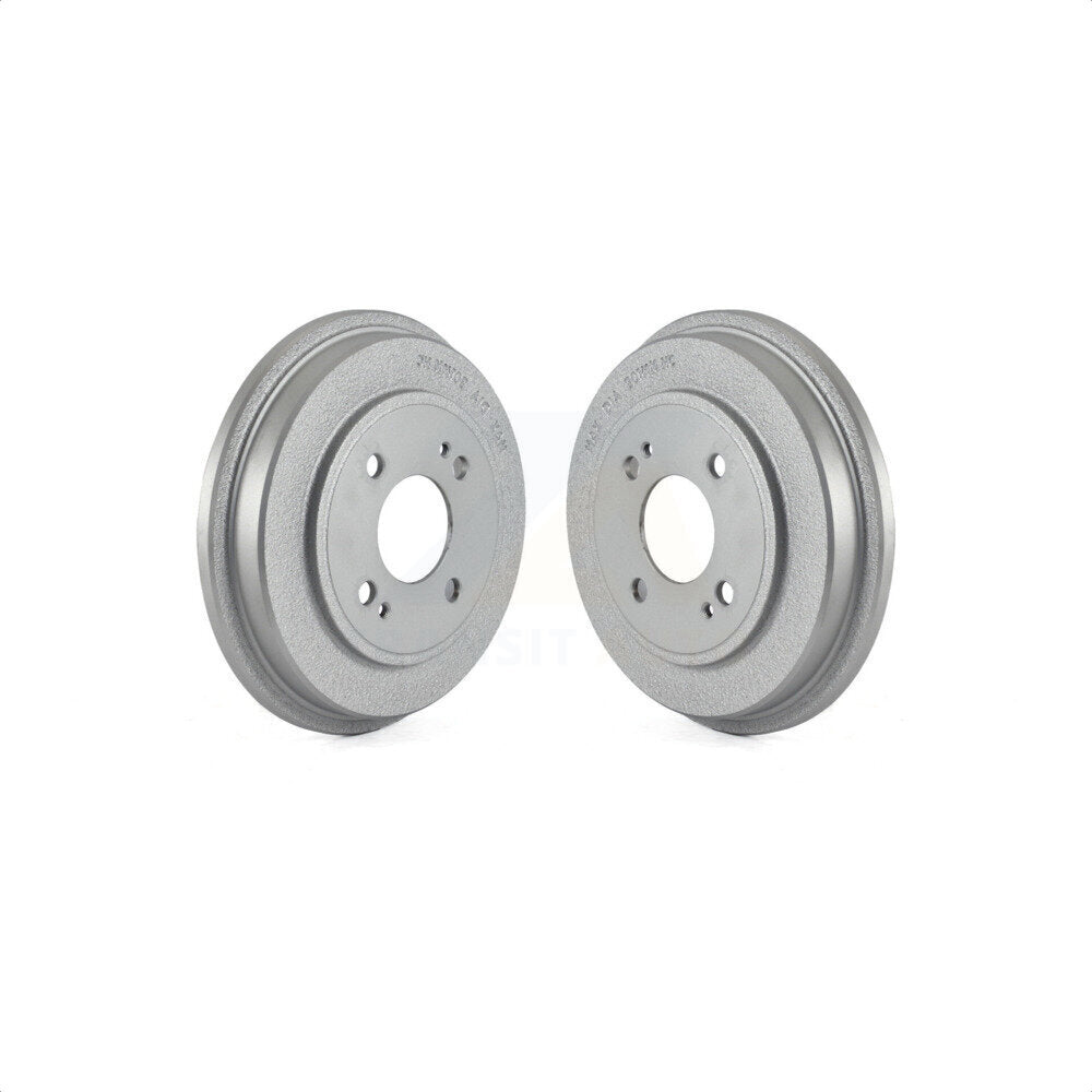Rear Coated Brake Drums Pair For Honda Civic Fit Insight KG-101418