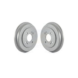 Rear Coated Brake Drums Pair For Honda Civic Fit Insight KG-101418