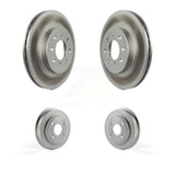 Front Rear Disc Brake Rotors Drums Kit For Honda Civic Fit Acura EL KG-101424