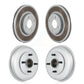 Front Rear Disc Brake Rotors Drums Kit For 2005-2007 Ford Focus Wheel Bearing Includes KG-101433