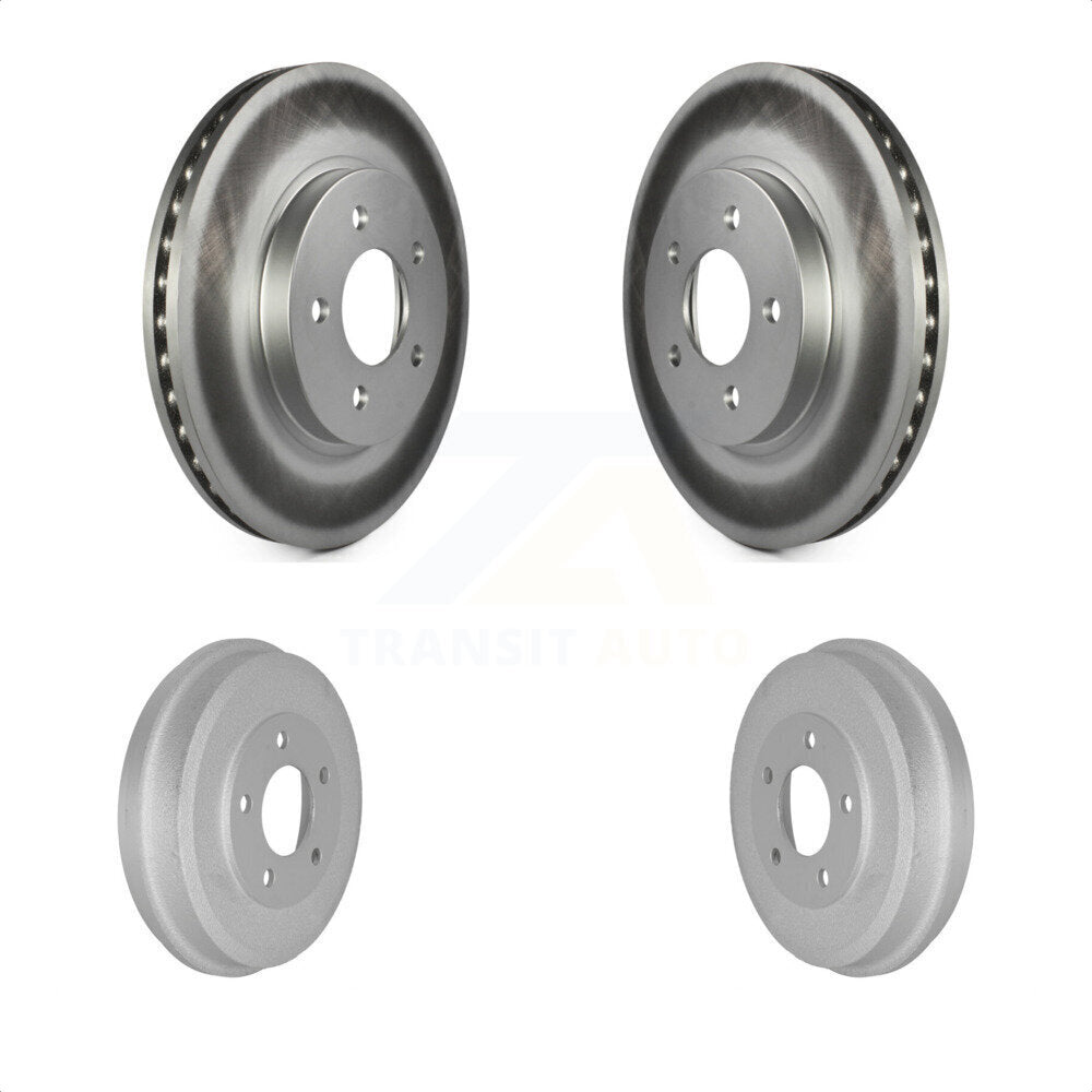 Front Rear Disc Brake Rotors Drums Kit For Ford Escape Mercury Mariner Mazda Tribute KG-101440