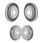 Front Rear Disc Brake Rotors Drums Kit For Chevrolet Cobalt Saturn Ion Pontiac G5 Pursuit KG-101443