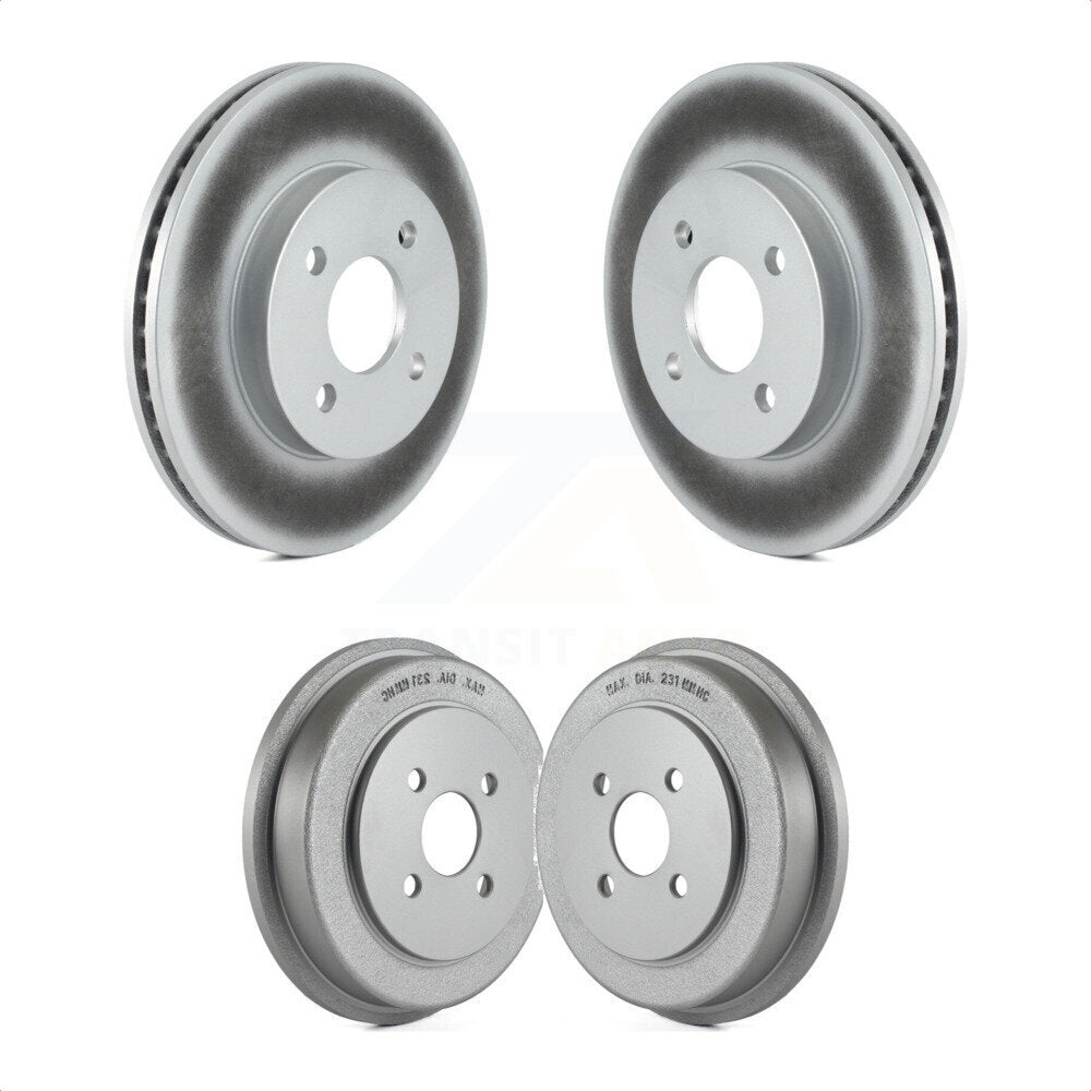 Front Rear Disc Brake Rotors Drums Kit For Chevrolet Cobalt Saturn Ion Pontiac G5 Pursuit KG-101443