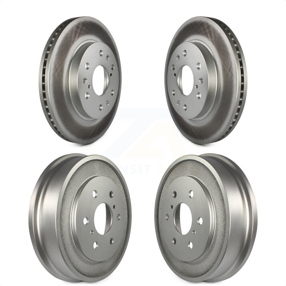 Front Rear Disc Brake Rotors Drums Kit For Chevrolet Silverado 1500 GMC Sierra Classic KG-101446