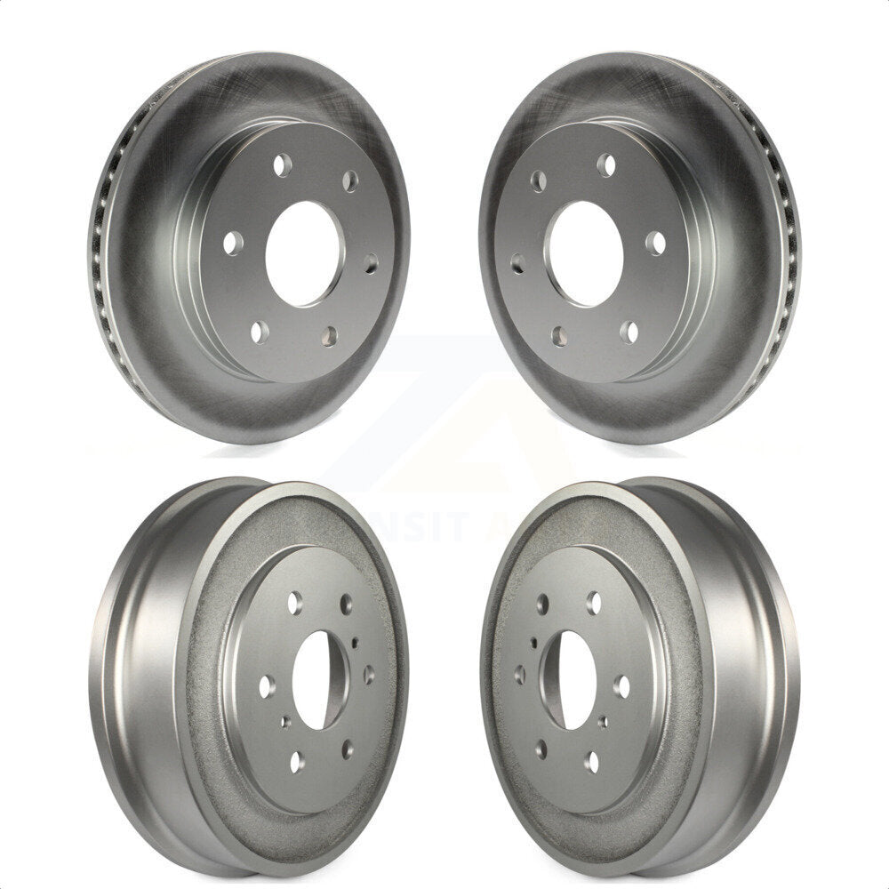 Front Rear Disc Brake Rotors Drums Kit For Chevrolet Silverado 1500 GMC Sierra Classic rear brakes KG-101447