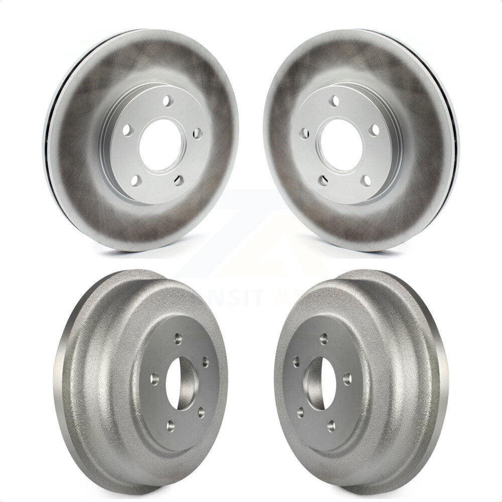 Front Rear Disc Brake Rotors Drums Kit For 2010-2013 Ford Transit Connect KG-101449