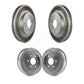 Front Rear Disc Brake Rotors Drums Kit For Chevrolet Silverado 1500 GMC Sierra KG-101451