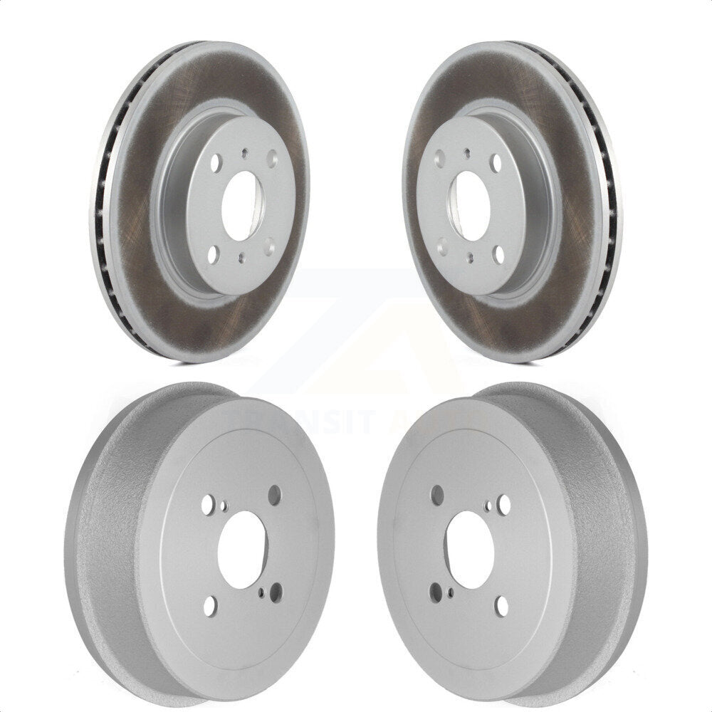 Front Rear Disc Brake Rotors Drums Kit For Toyota Corolla Prizm Chevrolet Geo KG-101453