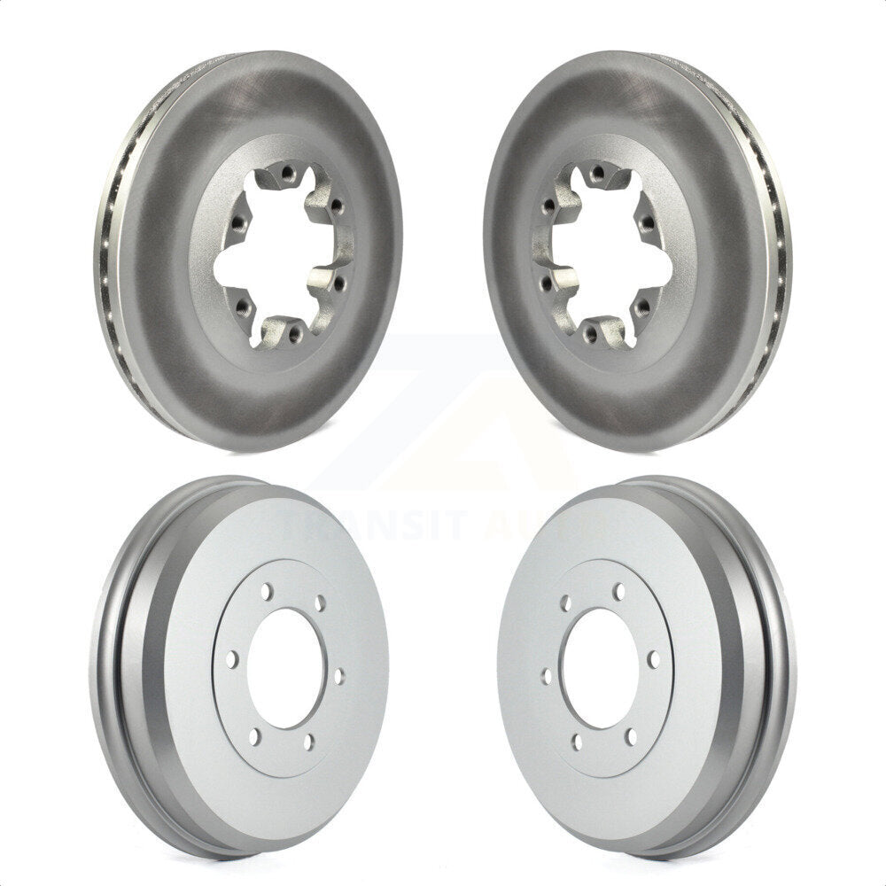 Front Rear Disc Brake Rotors Drums Kit For Chevrolet Colorado GMC Canyon Isuzu i-290 i-280 i-370 i-350 KG-101454