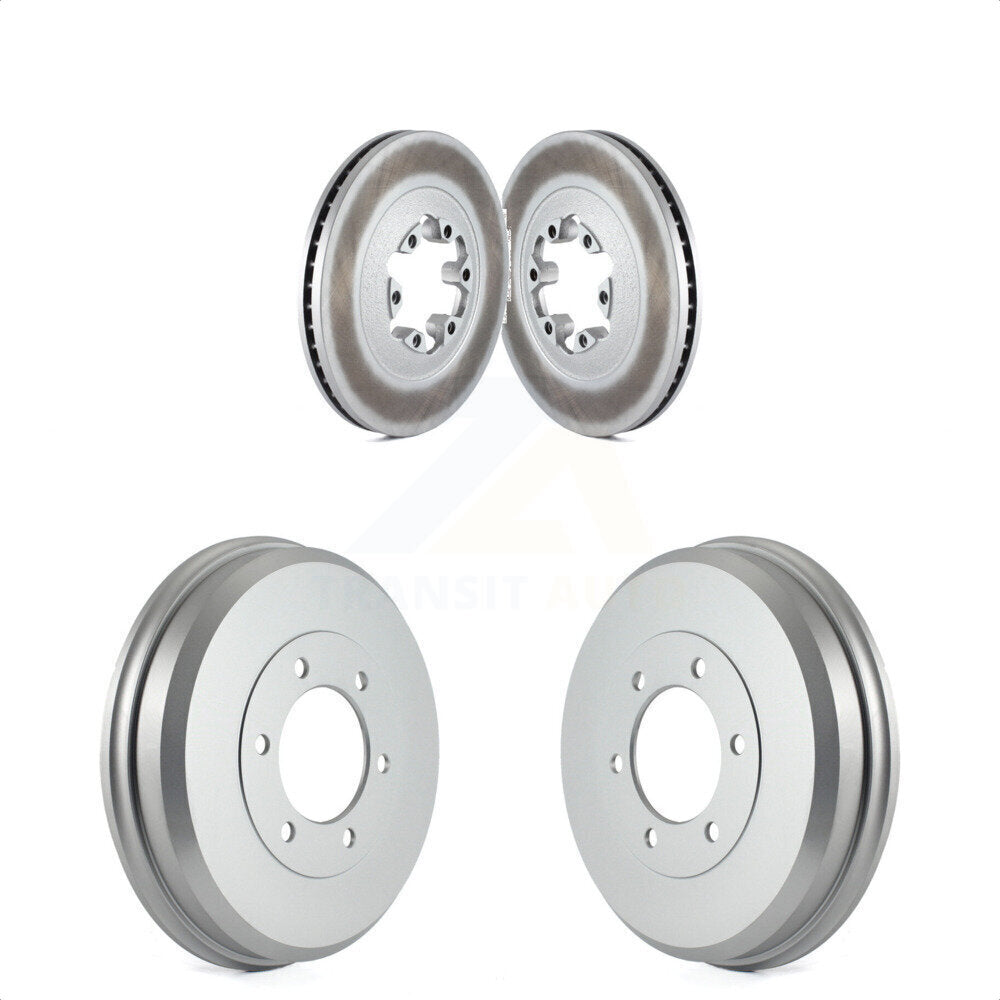 Front Rear Disc Brake Rotors Drums Kit For 2009-2012 Chevrolet Colorado GMC Canyon KG-101455