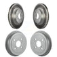 Front Rear Disc Brake Rotors Drums Kit For Toyota Echo KG-101456