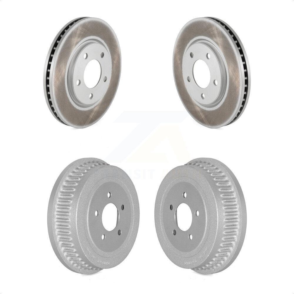 Front Rear Disc Brake Rotors Drums Kit For Dodge Chrysler Town & Country Grand Caravan Voyager KG-101457
