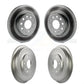 Front Rear Disc Brake Rotors Drums Kit For 2011-2012 Volkswagen Jetta With 280mm Diameter Rotor KG-101460