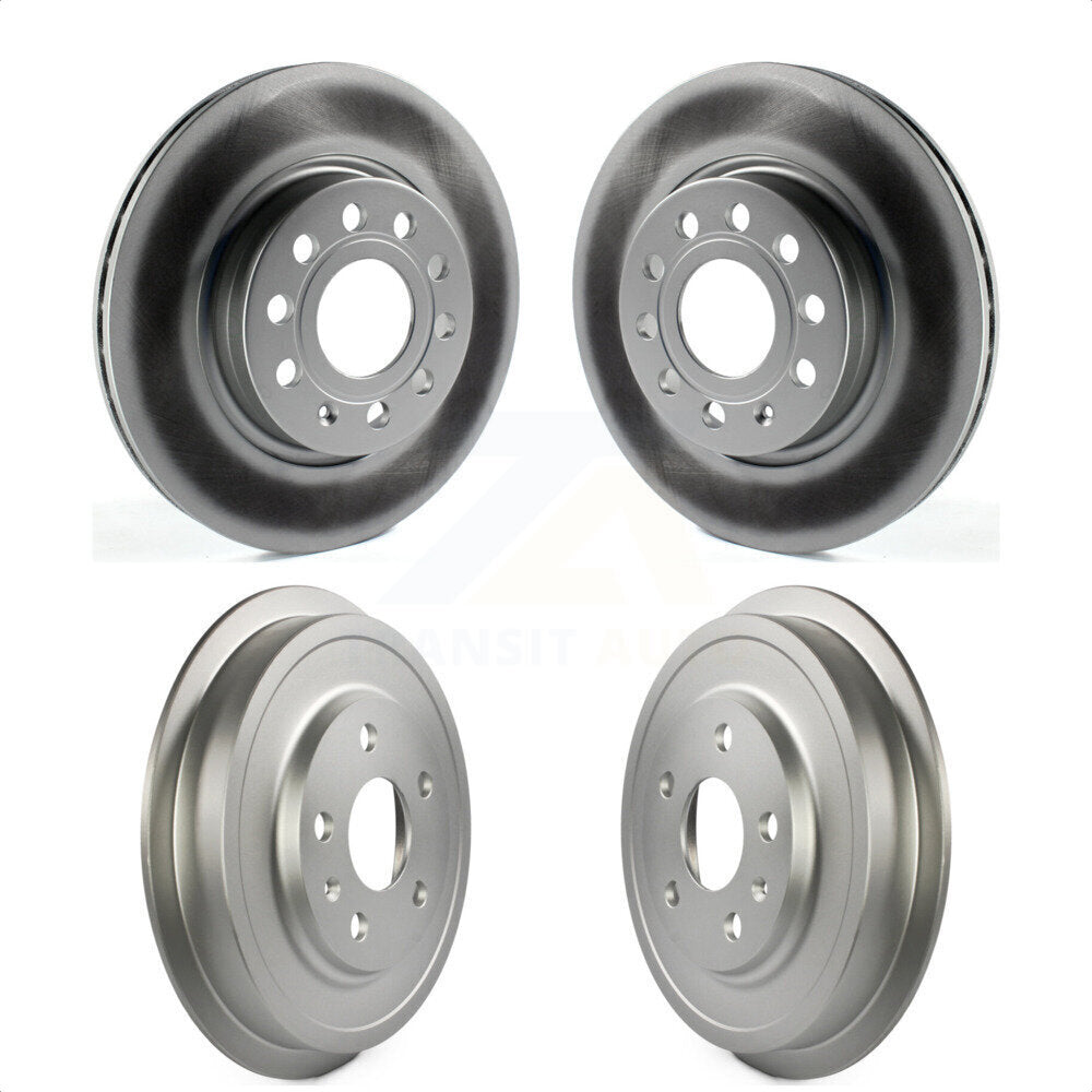Front Rear Disc Brake Rotors Drums Kit For 2011-2012 Volkswagen Jetta With 280mm Diameter Rotor KG-101460