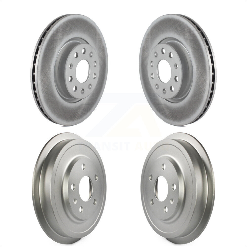 Front Rear Disc Brake Rotors Drums Kit For Volkswagen Jetta Beetle With 312mm Diameter Rotor KG-101461