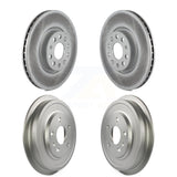 Front Rear Disc Brake Rotors Drums Kit For Volkswagen Jetta Beetle With 312mm Diameter Rotor KG-101461