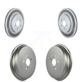 Front Rear Disc Brake Rotors Drums Kit For 2019 Toyota Corolla 2.0L KG-101465