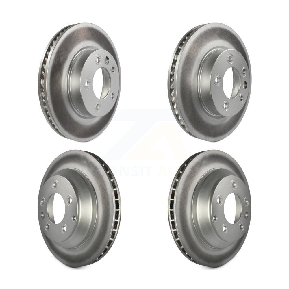 Front Rear Coated Disc Brake Rotors And Hub Assembly Kit For Volkswagen Touareg Porsche Cayenne KG-101471