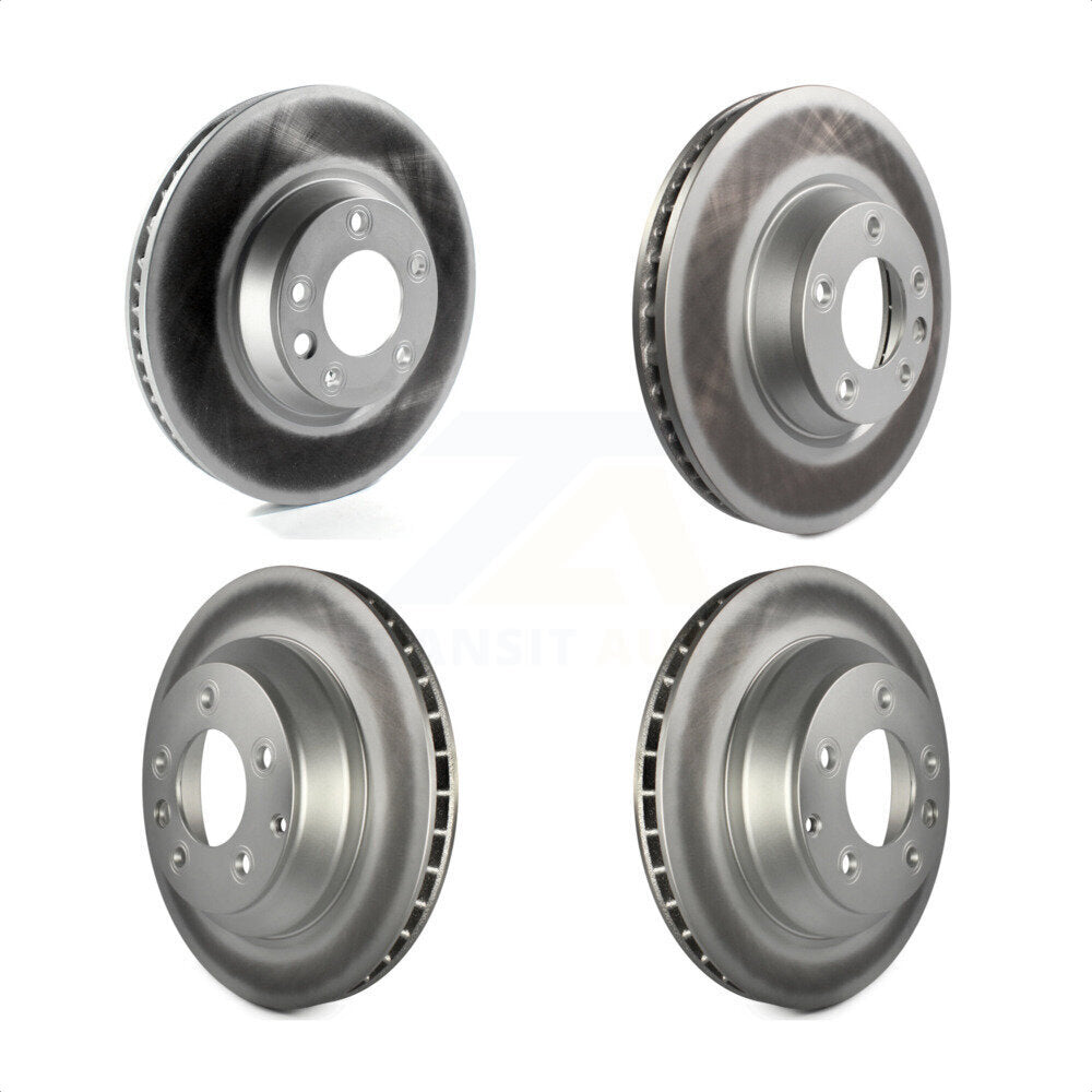 Front Rear Coated Disc Brake Rotors And Hub Assembly Kit For Audi Q7 Volkswagen Touareg Porsche Cayenne KG-101472