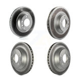 Front Rear Coated Disc Brake Rotors And Hub Assembly Kit For Audi Q7 Volkswagen Touareg Porsche Cayenne KG-101472