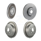 Front Rear Coated Disc Brake Rotors And Hub Assembly Kit For Lexus IS350 GS350 GS430 GS450h GS460 KG-101473