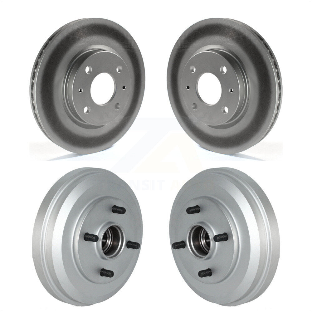 Front Rear Disc Brake Rotors Drums Kit For 2009-2011 Ford Focus KG-101495