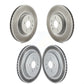 Front Rear Coated Disc Brake Rotors Kit For Cadillac CTS With Heavy Duty Brakes KG-101499