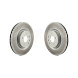 Front Coated Disc Brake Rotors Pair For Cadillac CTS XTS Buick Regal Chevrolet Caprice Corvette KG-101512