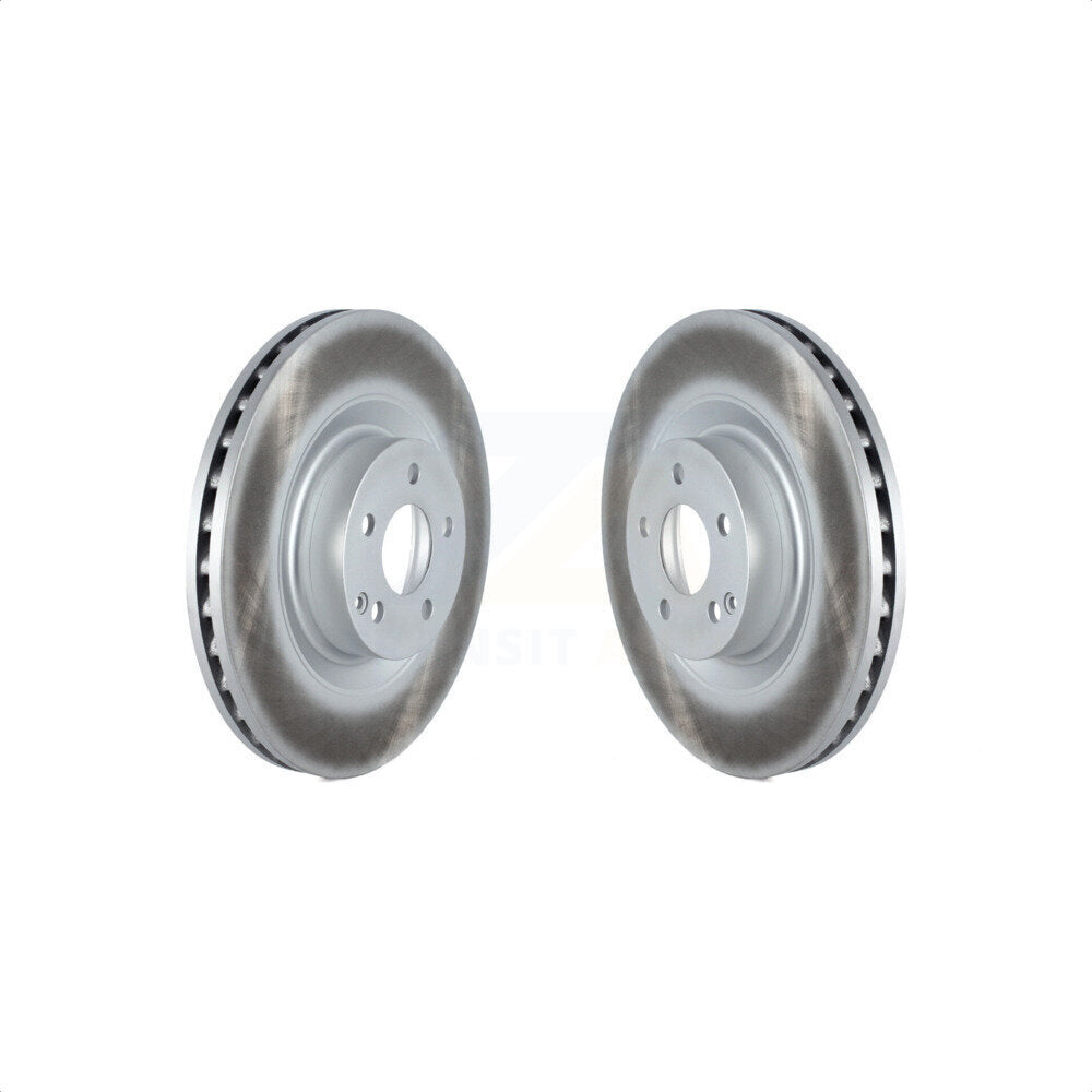 Front Coated Disc Brake Rotors Pair For Mercedes-Benz S550 SL550 CL550 S600 S400 S350 CL600 S450 KG-101514