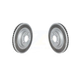 Front Coated Disc Brake Rotors Pair For 2009-2011 Hyundai Genesis 3.8L KG-101515