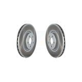 Front Coated Disc Brake Rotors Pair For Volvo S60 XC70 S80 V60 V70 With 336mm Diameter Rotor KG-101516