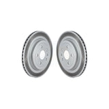 Rear Coated Disc Brake Rotors Pair For Cadillac CTS KG-101519