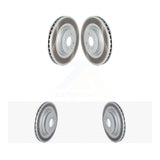 Front Rear Coated Disc Brake Rotors Kit For 2016-2017 2019 Mercedes-Benz GLE400 Without Sport Package KG-101526