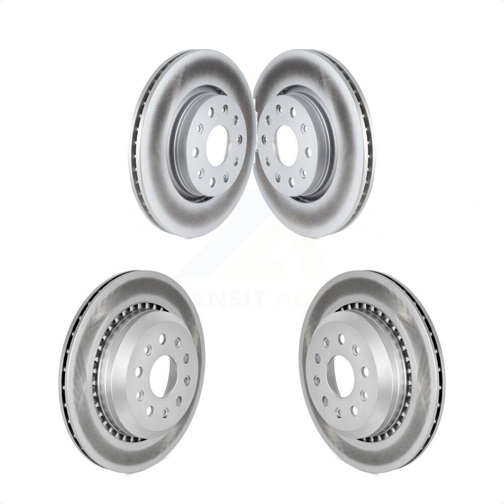 Front Rear Coated Disc Brake Rotors Kit For 2020-2022 Jeep Gladiator KG-101543